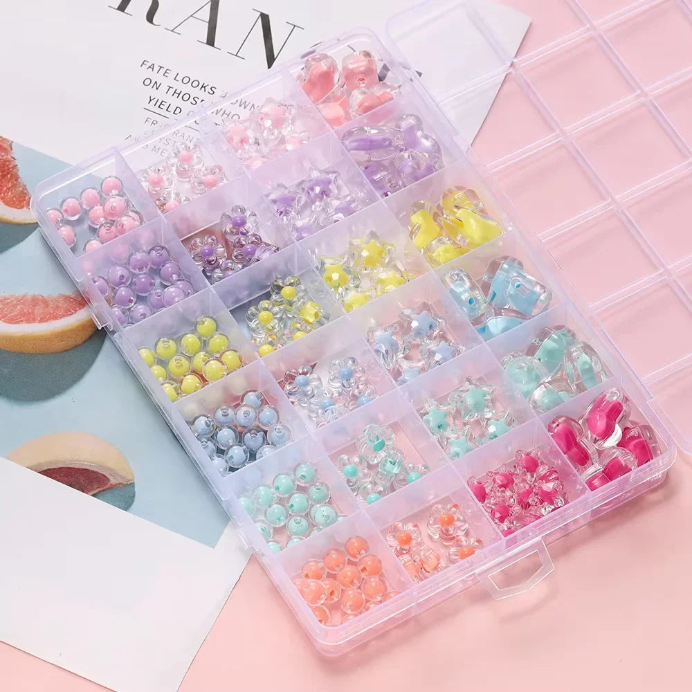 174-Piece Acrylic Beads Jewelry Making Kit