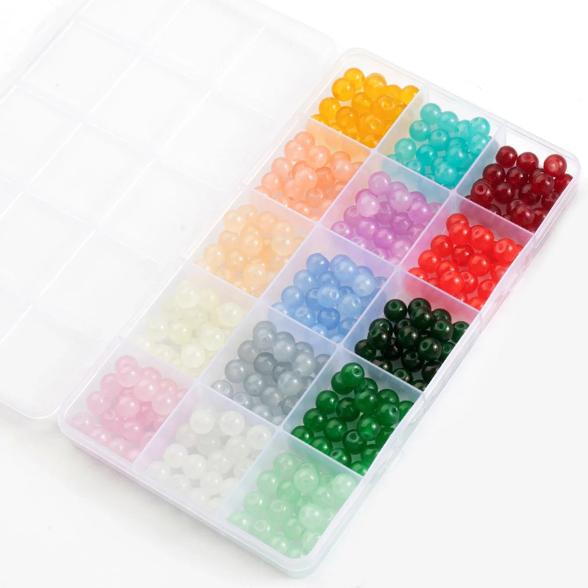28-Color Glass Beads Bracelet Making Kit