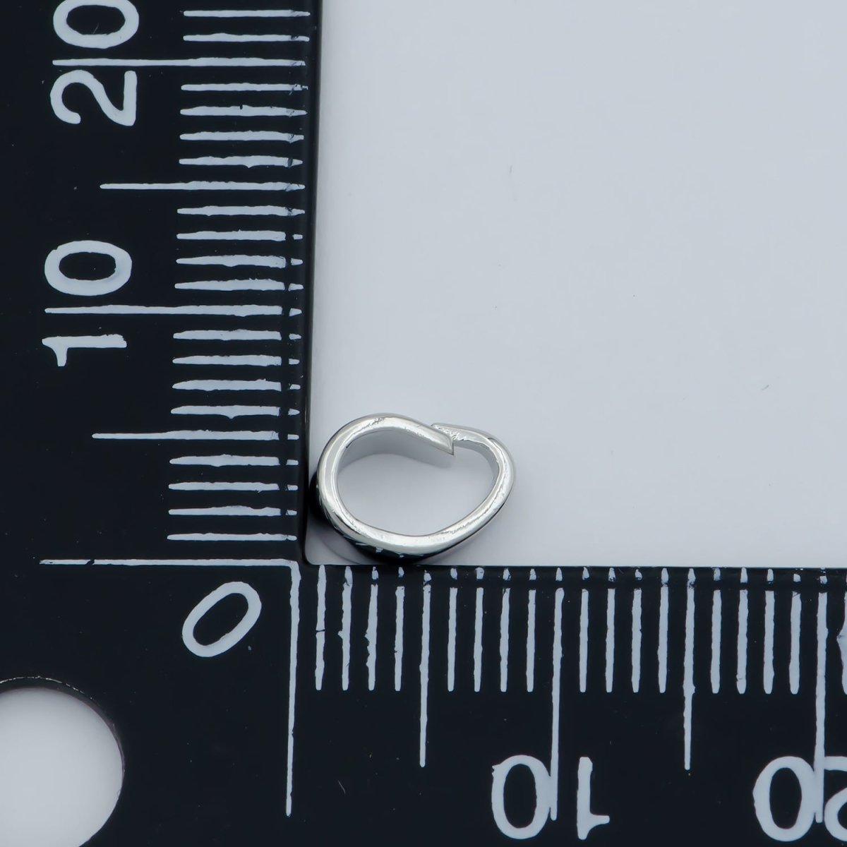 Silver Open Jump Ring White Gold Filled
