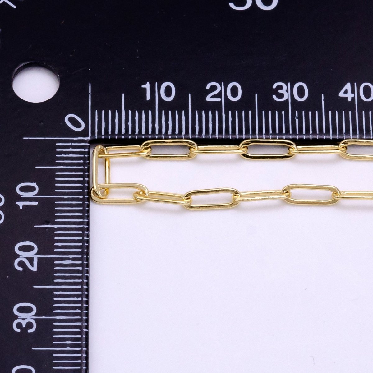 14K Gold Filled 3mm Paperclip Jewelry Chain