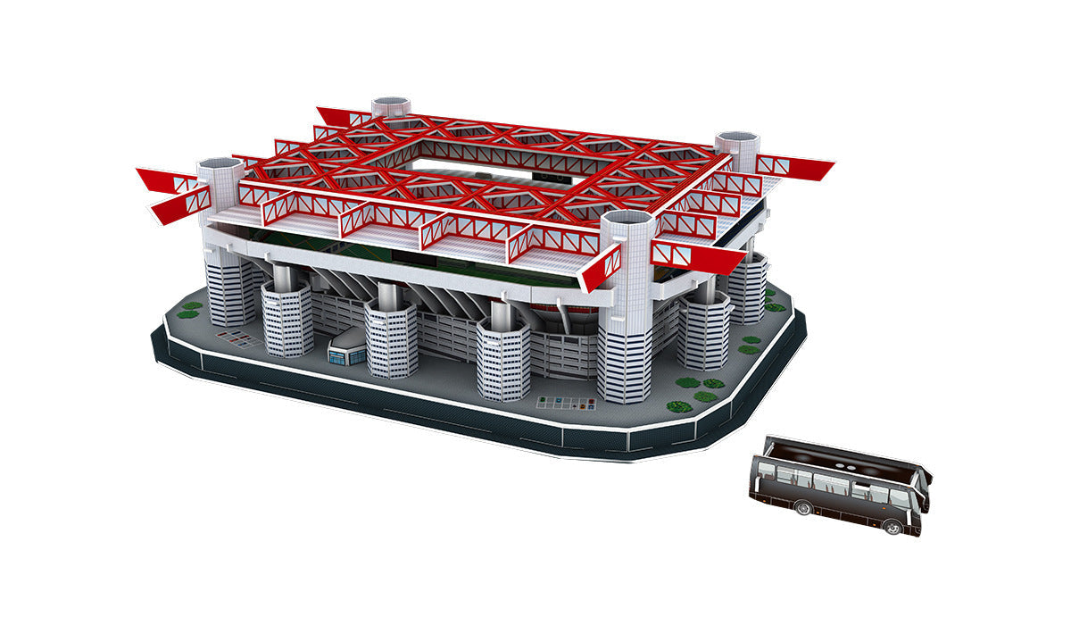 3D Football Stadium Jigsaw Building Model