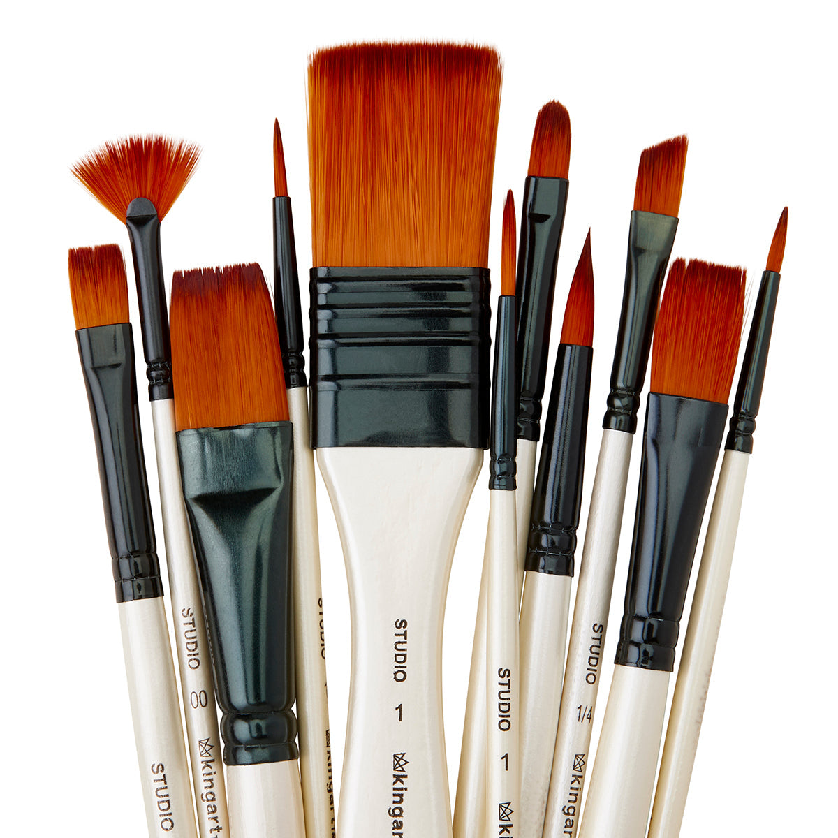 Studio Gold Nylon Brush Set 12-Piece