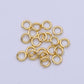 24K Gold Filled Jump Rings 5-8mm