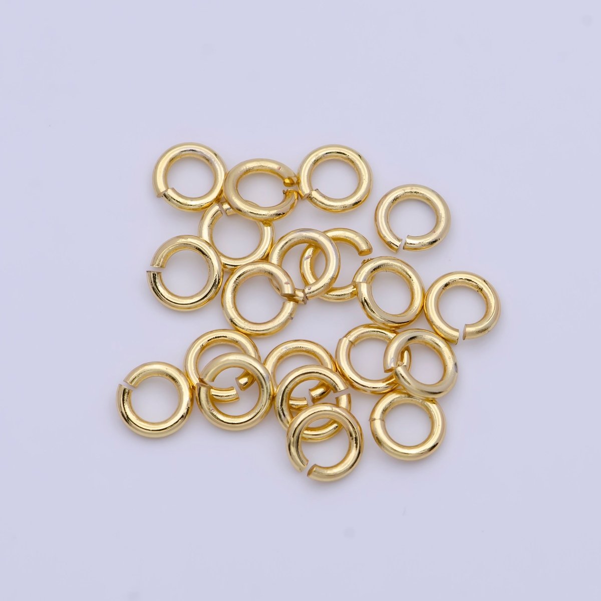 24K Gold Filled Jump Rings 5-8mm