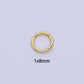 24K Gold Filled Jump Rings 5-8mm