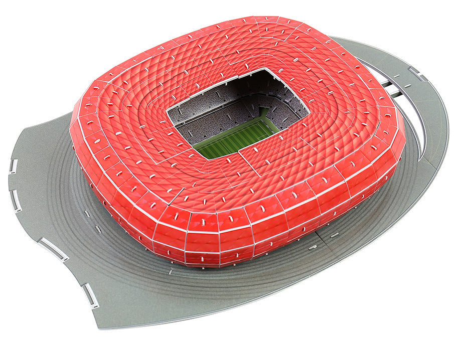 3D Football Stadium Jigsaw Building Model