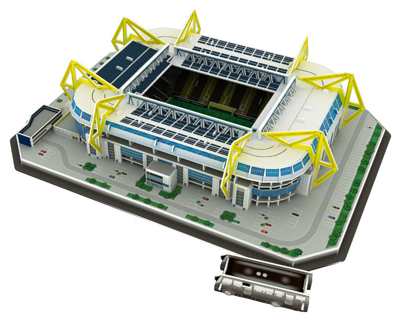 3D Football Stadium Jigsaw Building Model