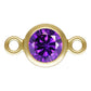 14K Gold Filled 4mm Birthstone Connectors