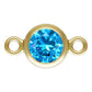 14K Gold Filled 4mm Birthstone Connectors