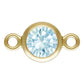14K Gold Filled 4mm Birthstone Connectors