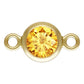 14K Gold Filled 4mm Birthstone Connectors