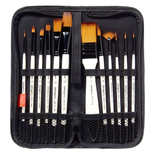 Studio Gold Nylon Brush Set 12-Piece