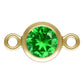 14K Gold Filled 4mm Birthstone Connectors