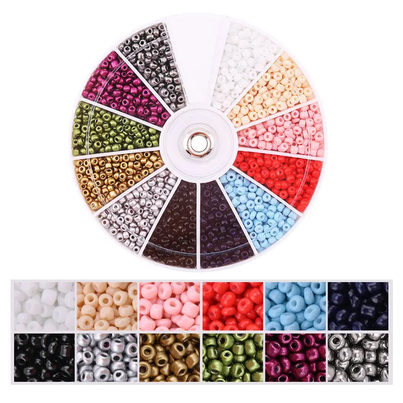 2000-Piece Glass Seed Beads Jewelry Set
