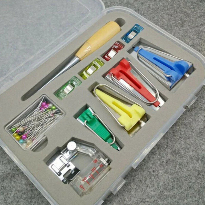 16-Piece Electric Sewing Bias Tape Kit