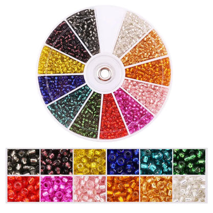 2000-Piece Glass Seed Beads Jewelry Set