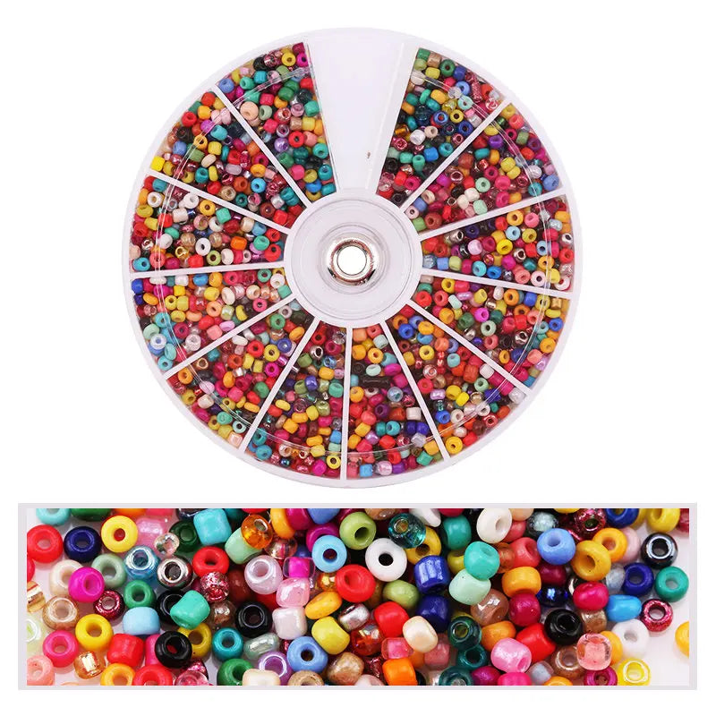 2000-Piece Glass Seed Beads Jewelry Set