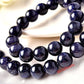 Natural Blue Sandstone Round Loose Beads