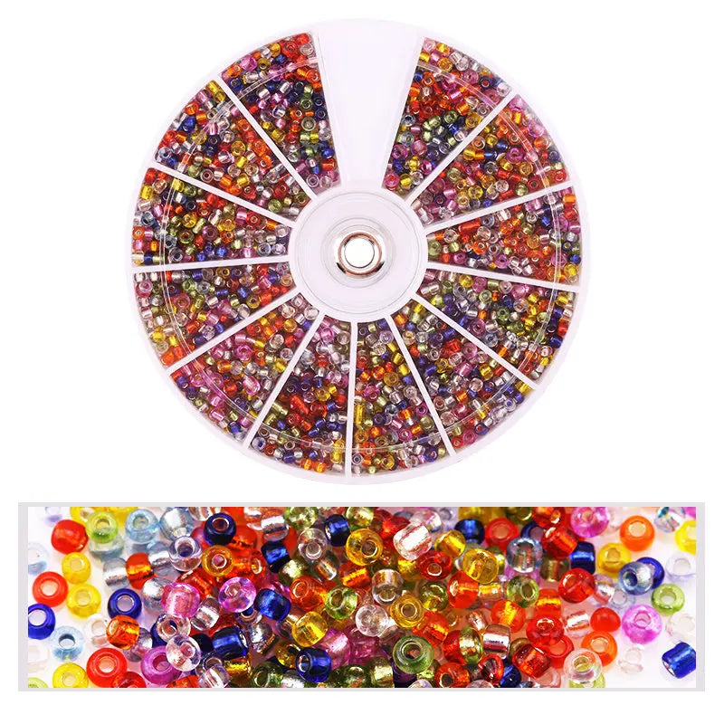 2000-Piece Glass Seed Beads Jewelry Set