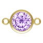 14K Gold Filled 4mm Birthstone Connectors