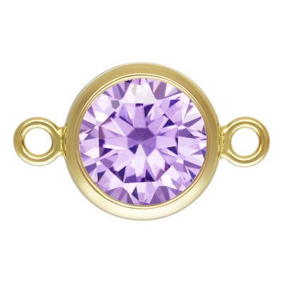 14K Gold Filled 4mm Birthstone Connectors