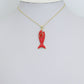 Colorful Enamel Fish Pendant Charm