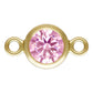 14K Gold Filled 4mm Birthstone Connectors