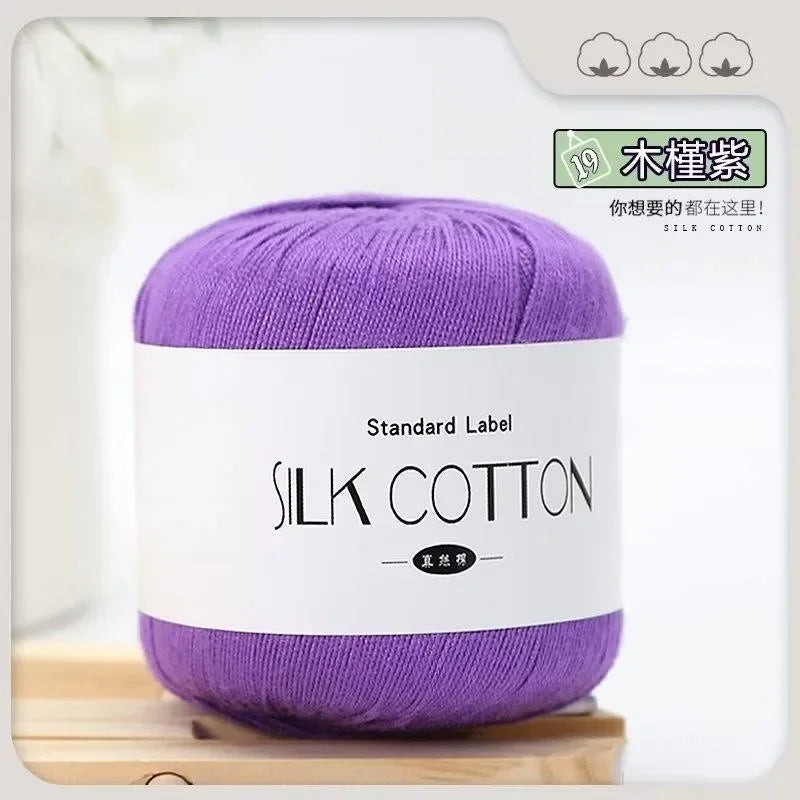 50g Soft Silk Lace Cotton Crochet Yarn