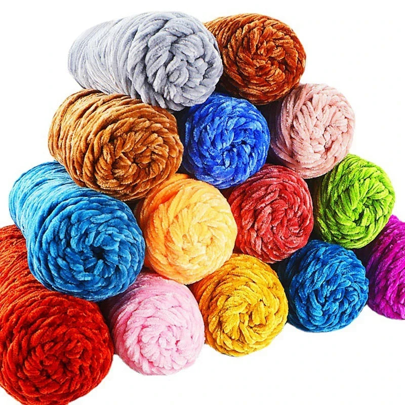 95g Chenille Soft Velvet Yarn