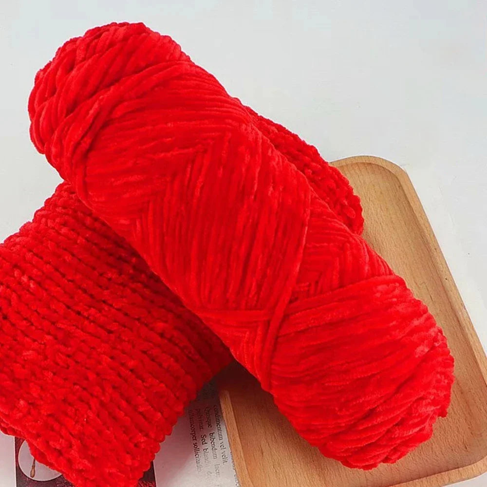 95g Chenille Soft Velvet Yarn