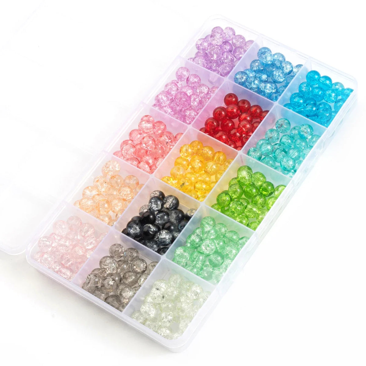 28-Color Glass Beads Bracelet Making Kit