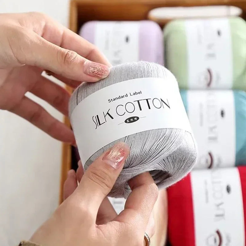 50g Soft Silk Lace Cotton Crochet Yarn