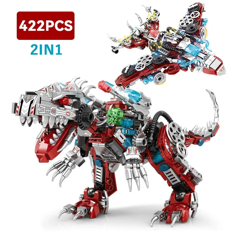 2-in-1 Jurassic Indominus Rex Building Blocks Set