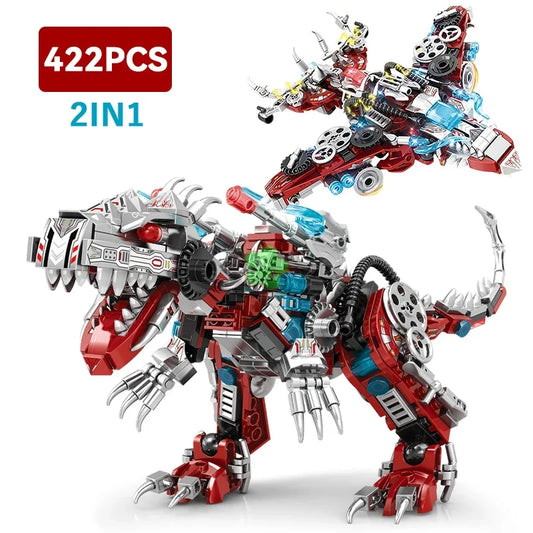 2-in-1 Jurassic Indominus Rex Building Blocks Set