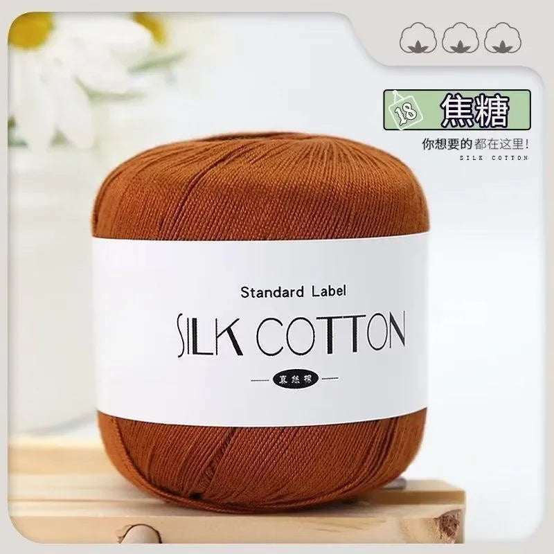 50g Soft Silk Lace Cotton Crochet Yarn