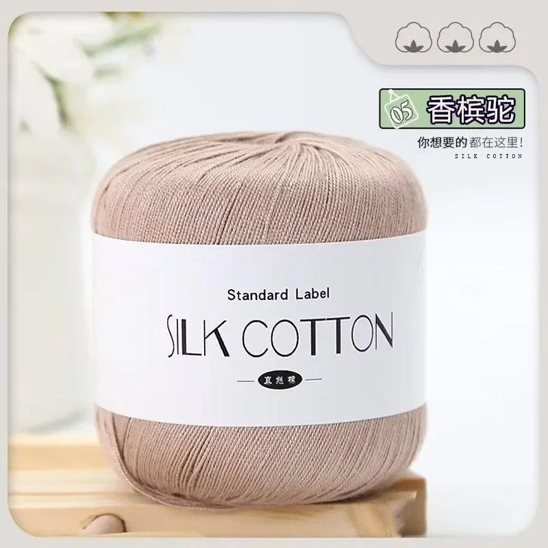50g Soft Silk Lace Cotton Crochet Yarn