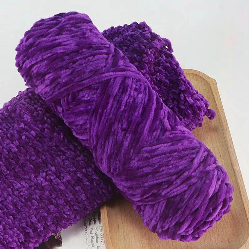 95g Chenille Soft Velvet Yarn