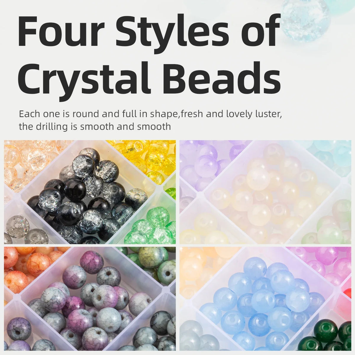 28-Color Glass Beads Bracelet Making Kit
