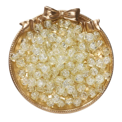 8mm Glass Crackle Spacer Beads