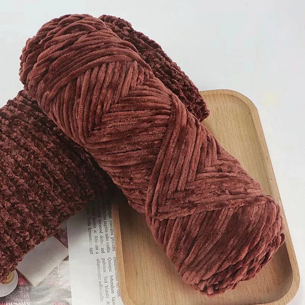 95g Chenille Soft Velvet Yarn