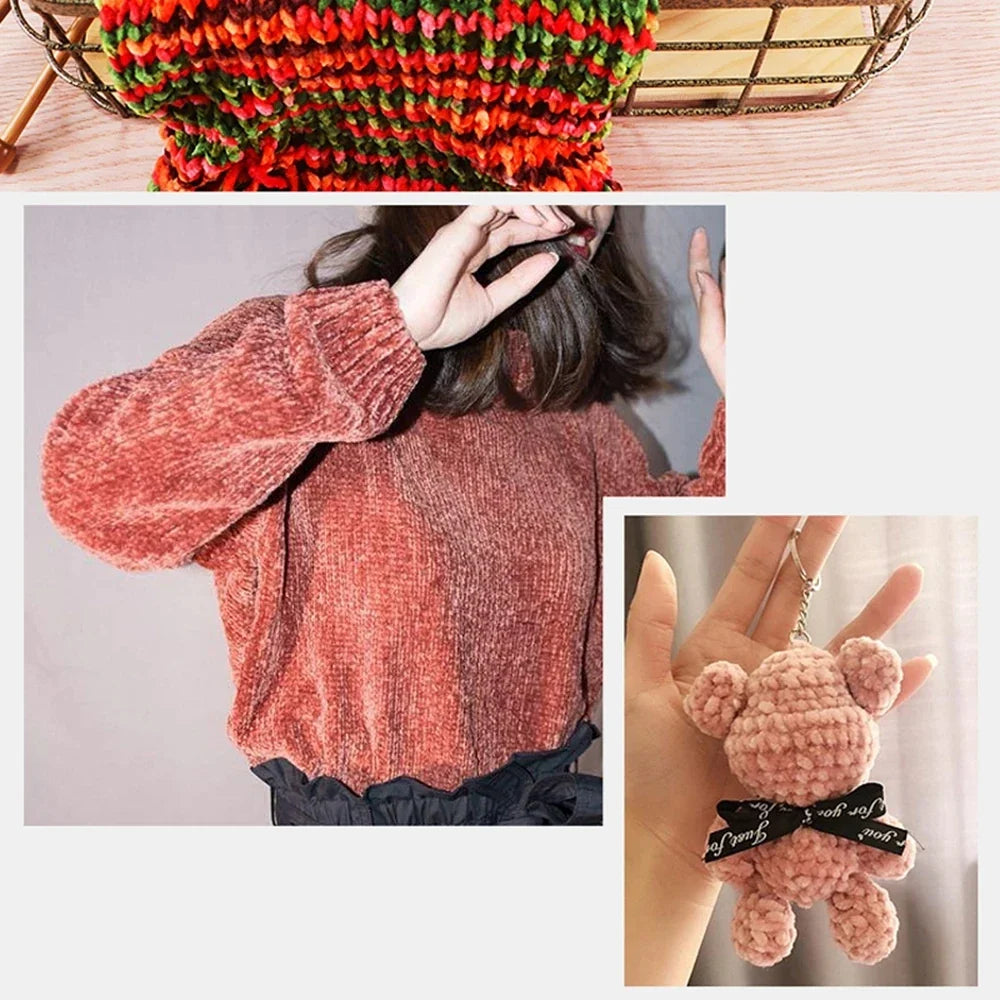 95g Chenille Soft Velvet Yarn