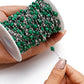 Mixed Stainless Steel Stone Bead Jewelry Chain