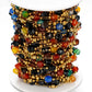 Mixed Stainless Steel Stone Bead Jewelry Chain