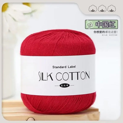 50g Soft Silk Lace Cotton Crochet Yarn