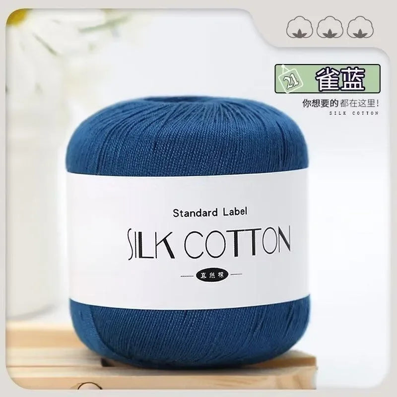 50g Soft Silk Lace Cotton Crochet Yarn