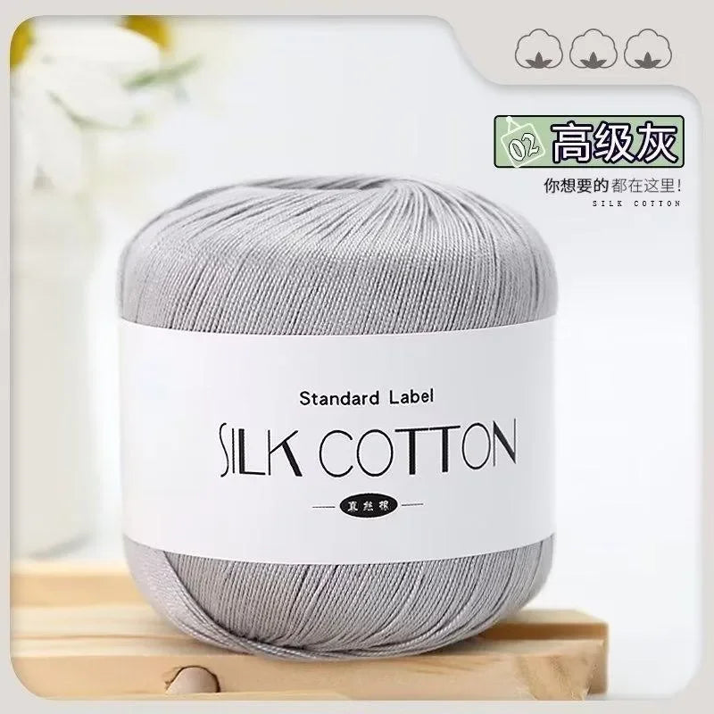 50g Soft Silk Lace Cotton Crochet Yarn