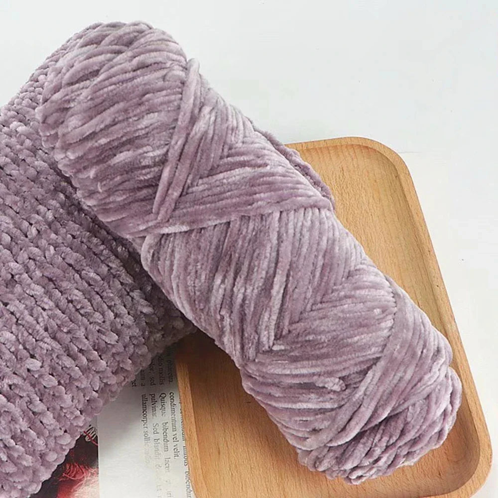 95g Chenille Soft Velvet Yarn