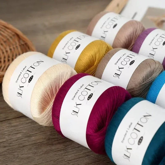 50g Soft Silk Lace Cotton Crochet Yarn