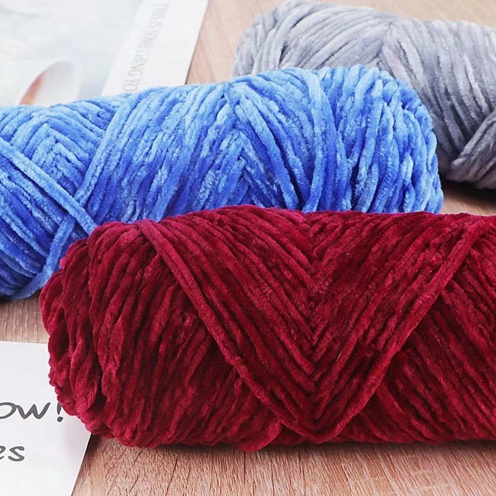 95g Chenille Soft Velvet Yarn
