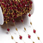 Mixed Stainless Steel Stone Bead Jewelry Chain
